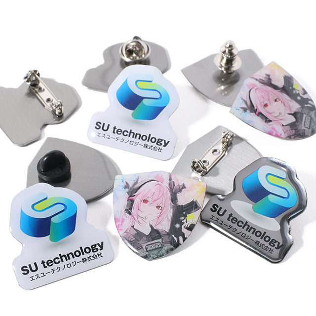 ステンレスピンバッジ