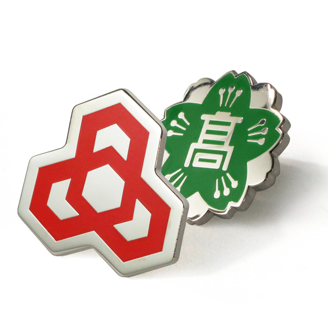 校章・社章バッジ(合成七宝徽章)
