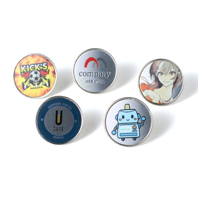定形メタルピンバッジ